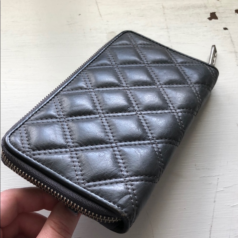 Marc Jacobs Gray Quilted Wallet